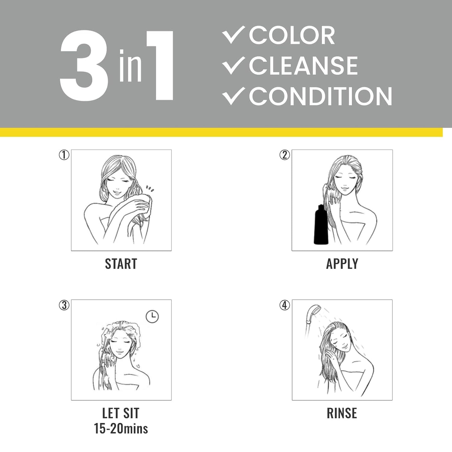 Easy Dark Brown Hair Dye Shampoo