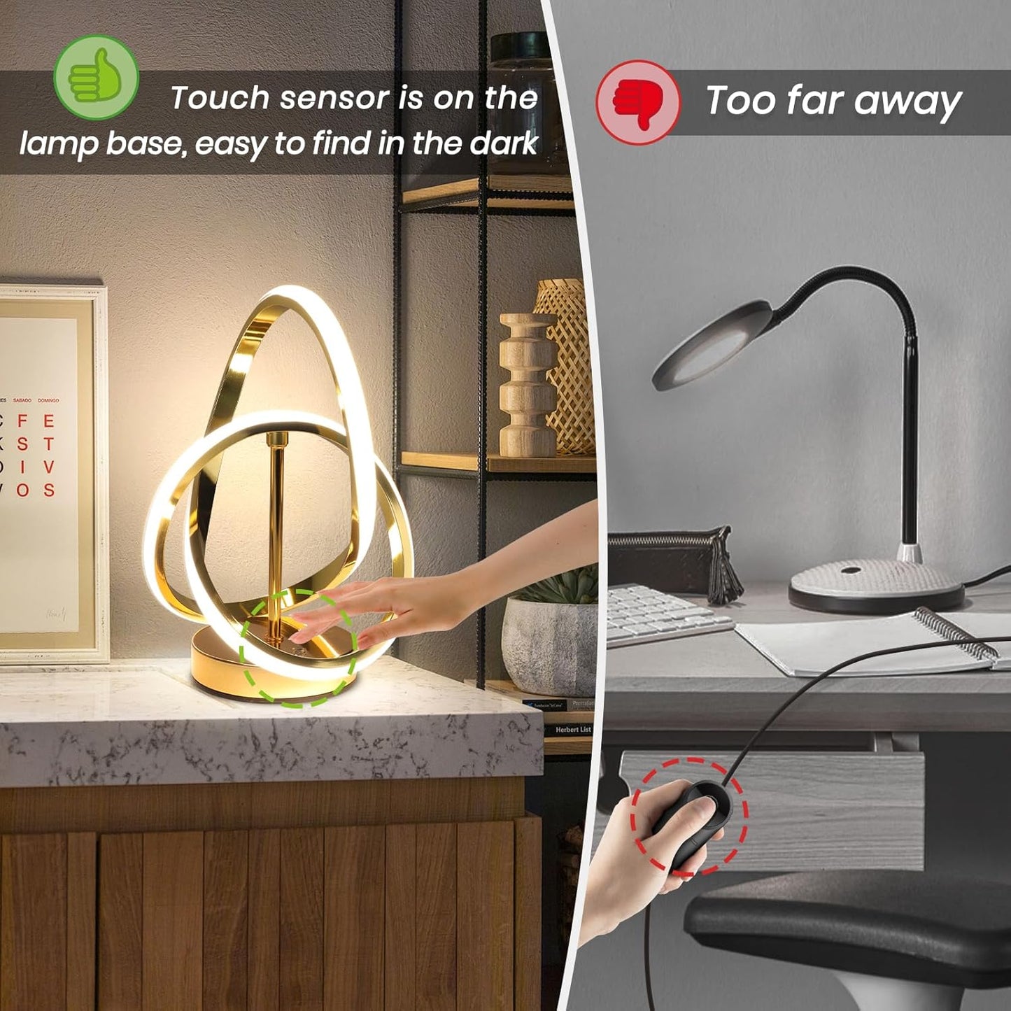 Elegant Spiral LED Lamp