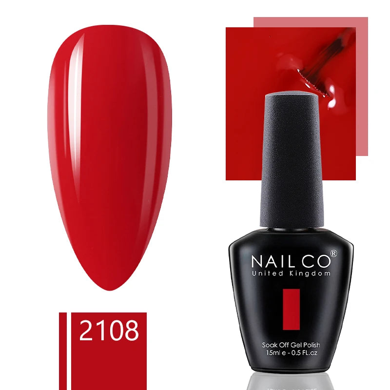 NAILCO 15ml Gel Nail Polish Nude Pink Gellak Color Series Gel Lacquer Set For Nails Glitter UV Nail Art LED Flower Gel Varnishes