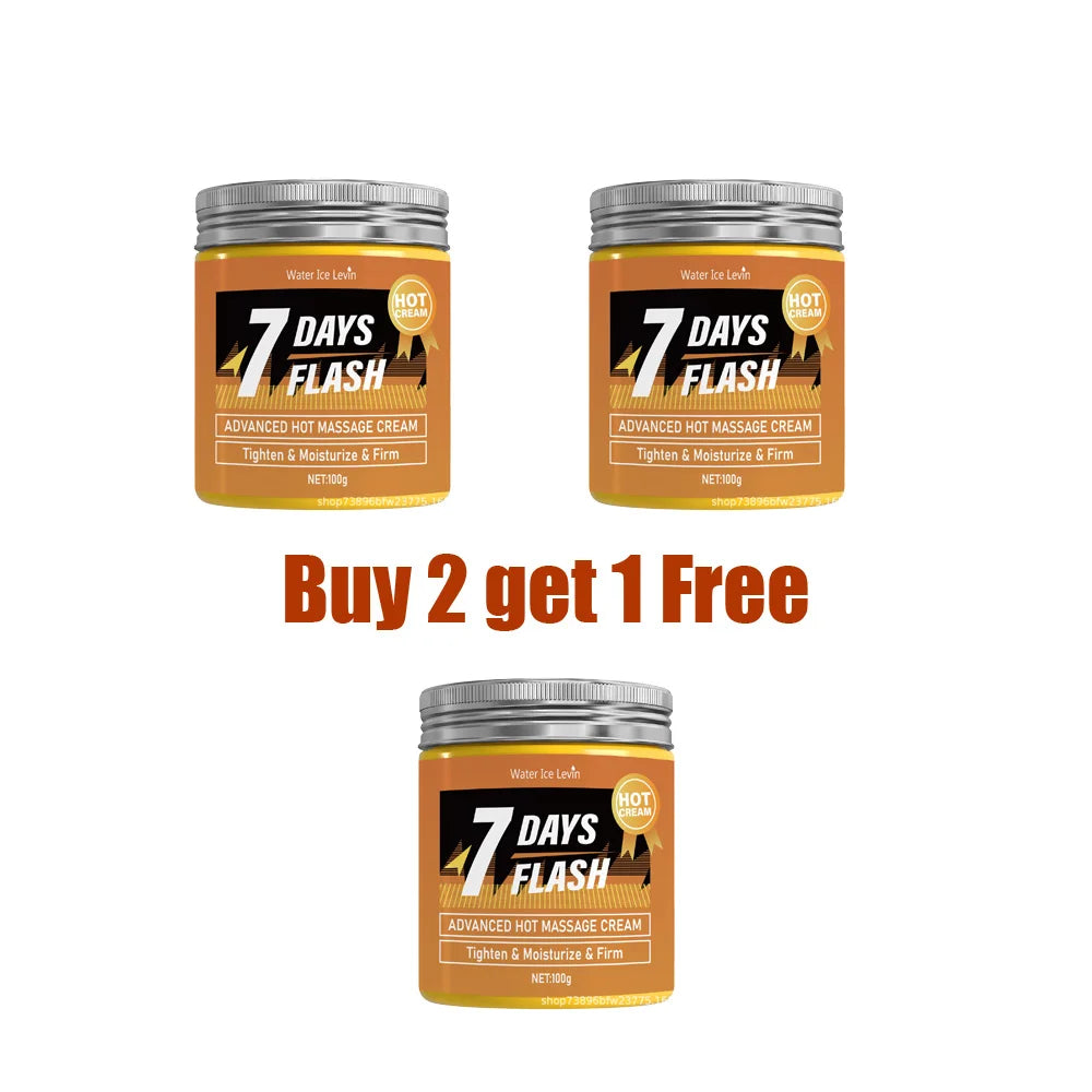 100g/300g/500g/1000g Viral 7-Day Heating Massage Cream: Instant Warmth Skin Tightening | Quick Absorption Hot Massage Cream
