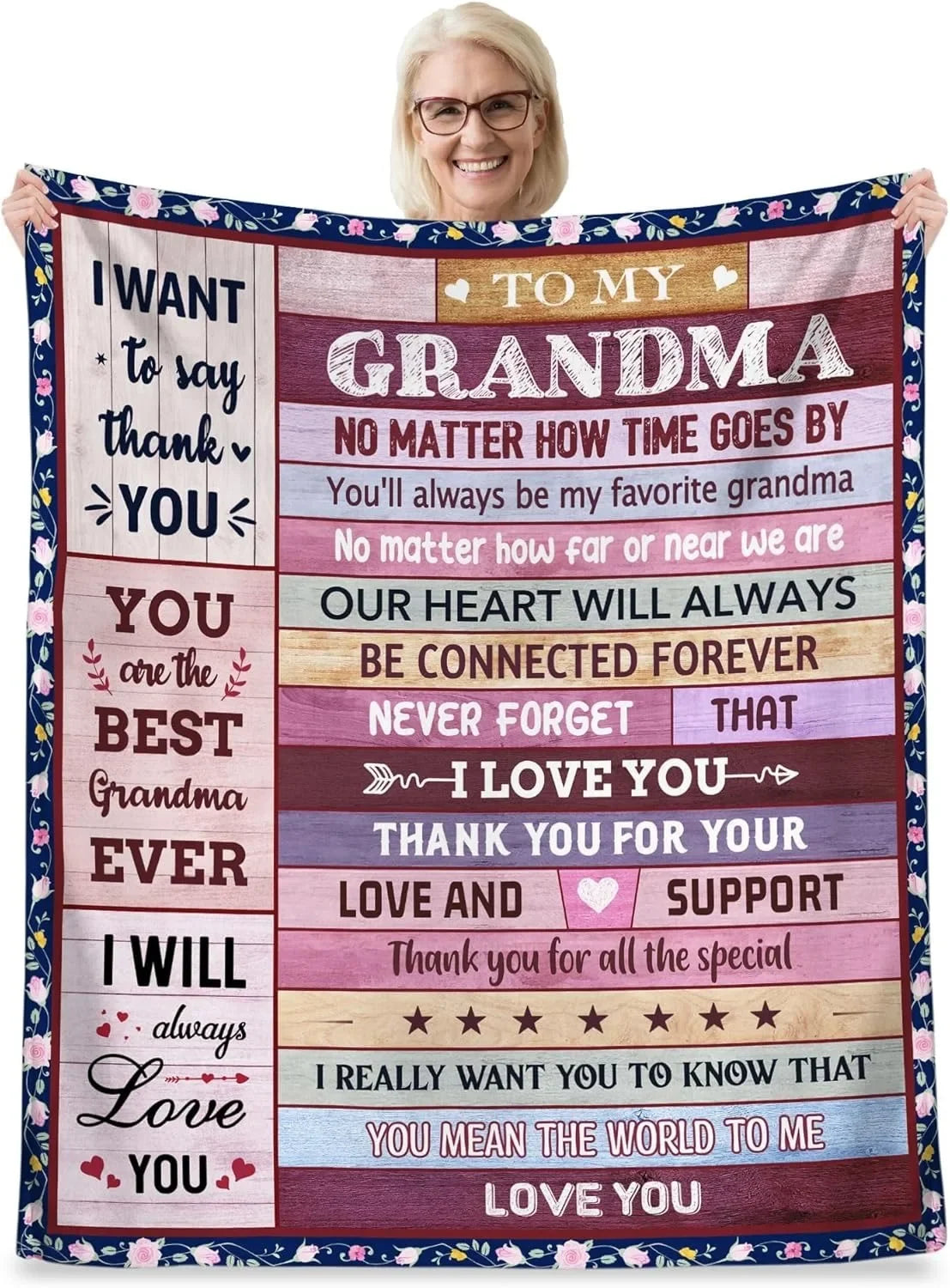 Grandma Gifts in Spanish Abuela Gifts Abuelita Blanket for Grandma Festival Birthday Gifts Regalos para Abuela/Abuelita throw
