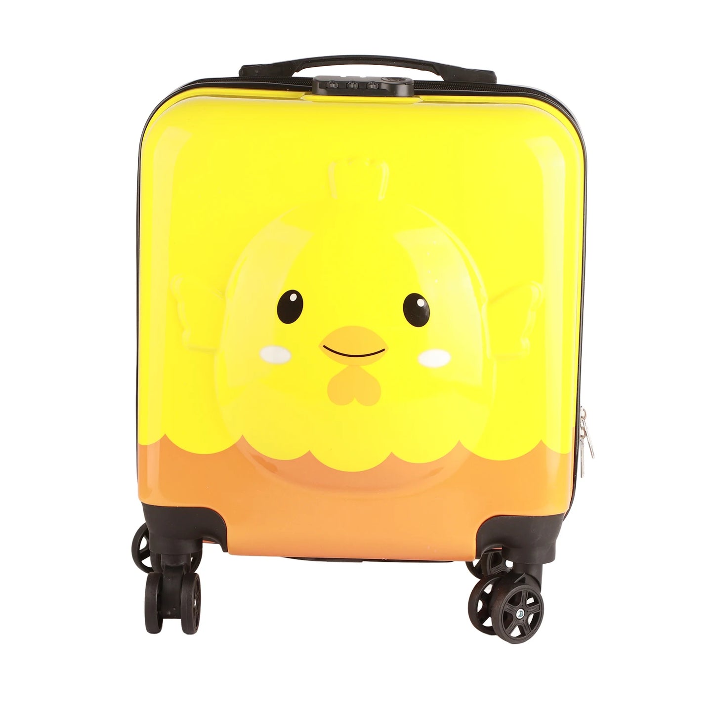 Kids Spinner Luggage 360 Degree Rotation Unisex Trolley Case Toddler Suitcase with Compartment Bag for Travel