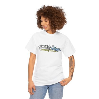 Unisex Heavy Cotton Tee - Faith + Hope...A winning combination!