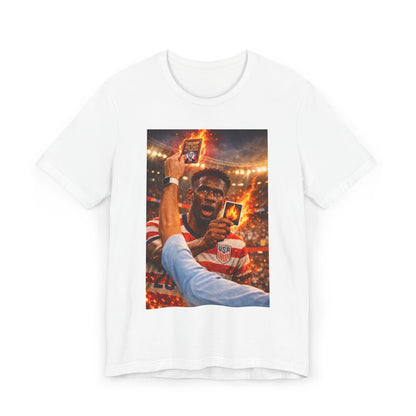 Soccer Player Red Card Moment T-Shirt
