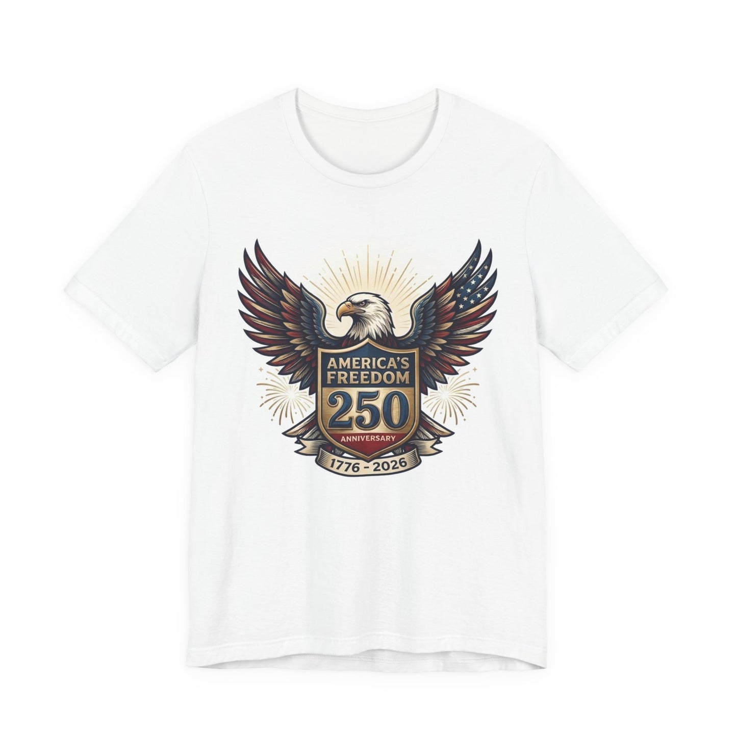 America's Freedom 250 Eagle T-Shirt — 1776–2026 Bicentennial Celebration Tee