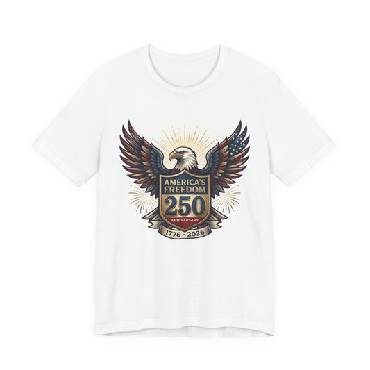 America's Freedom 250 Eagle T-Shirt — 1776–2026 Bicentennial Celebration Tee