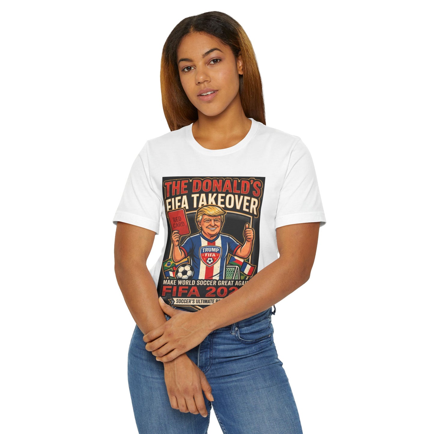 Unisex Jersey Red Card T-Shirt