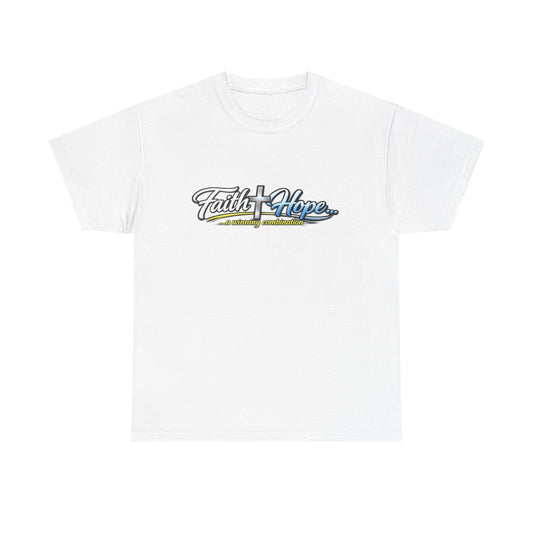 Unisex Heavy Cotton Tee - Faith + Hope...A winning combination!