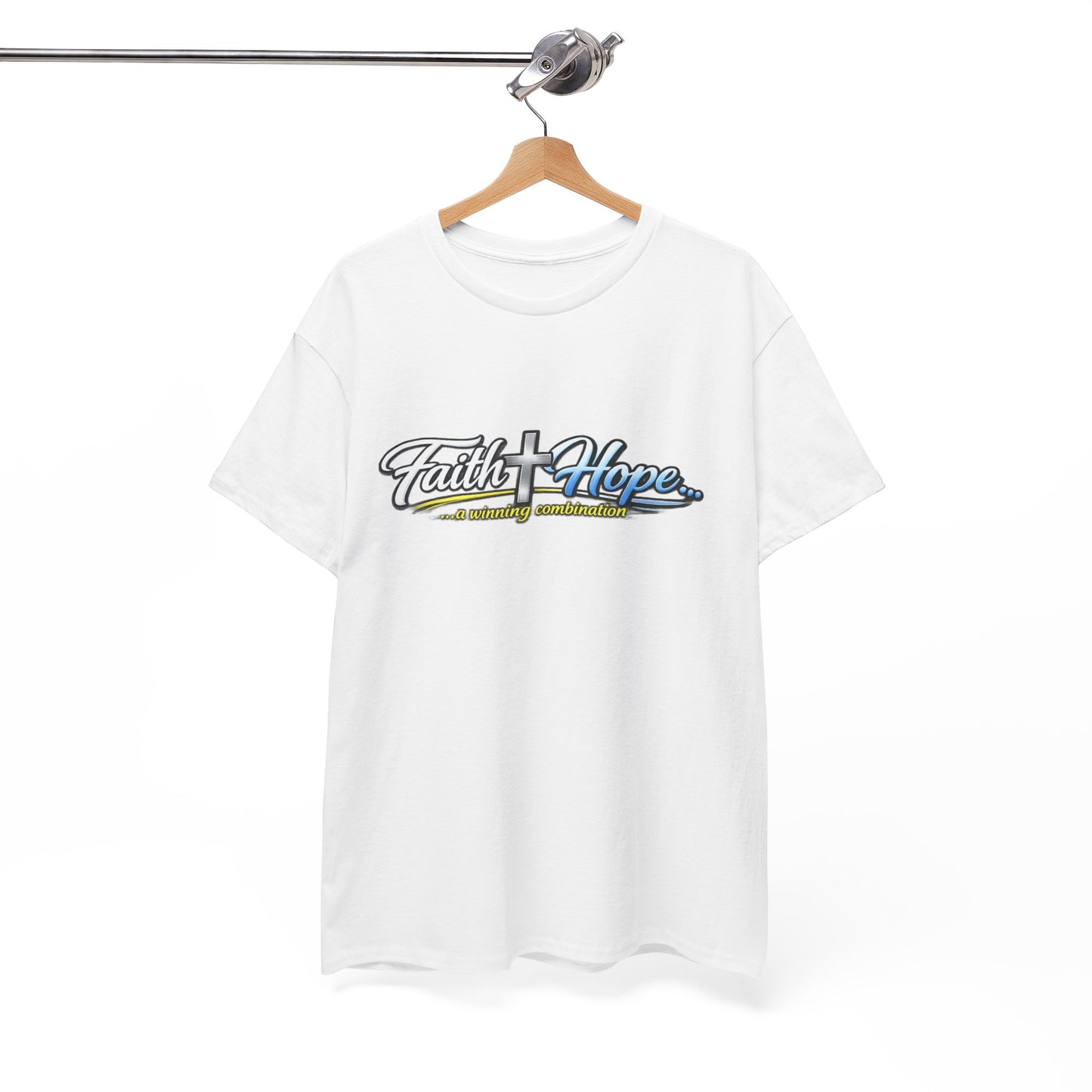 Unisex Heavy Cotton Tee - Faith + Hope...A winning combination!