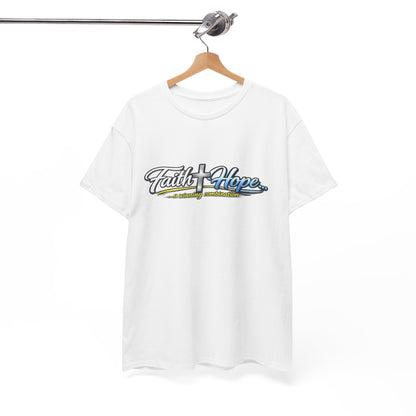 Unisex Heavy Cotton Tee - Faith + Hope...A winning combination!