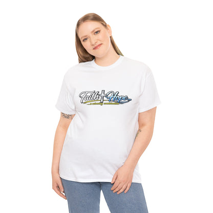 Unisex Heavy Cotton Tee - Faith + Hope...A winning combination!