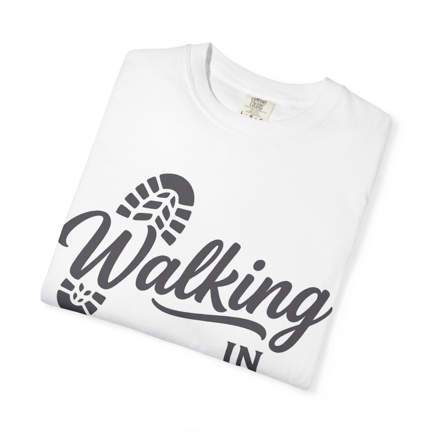 Walking in Stubborn Faith T-Shirt — Christian Inspirational Tee ("Guided by His Promises")
