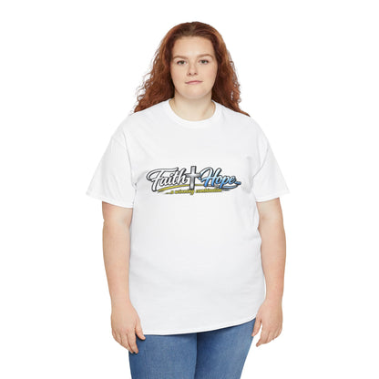 Unisex Heavy Cotton Tee - Faith + Hope...A winning combination!