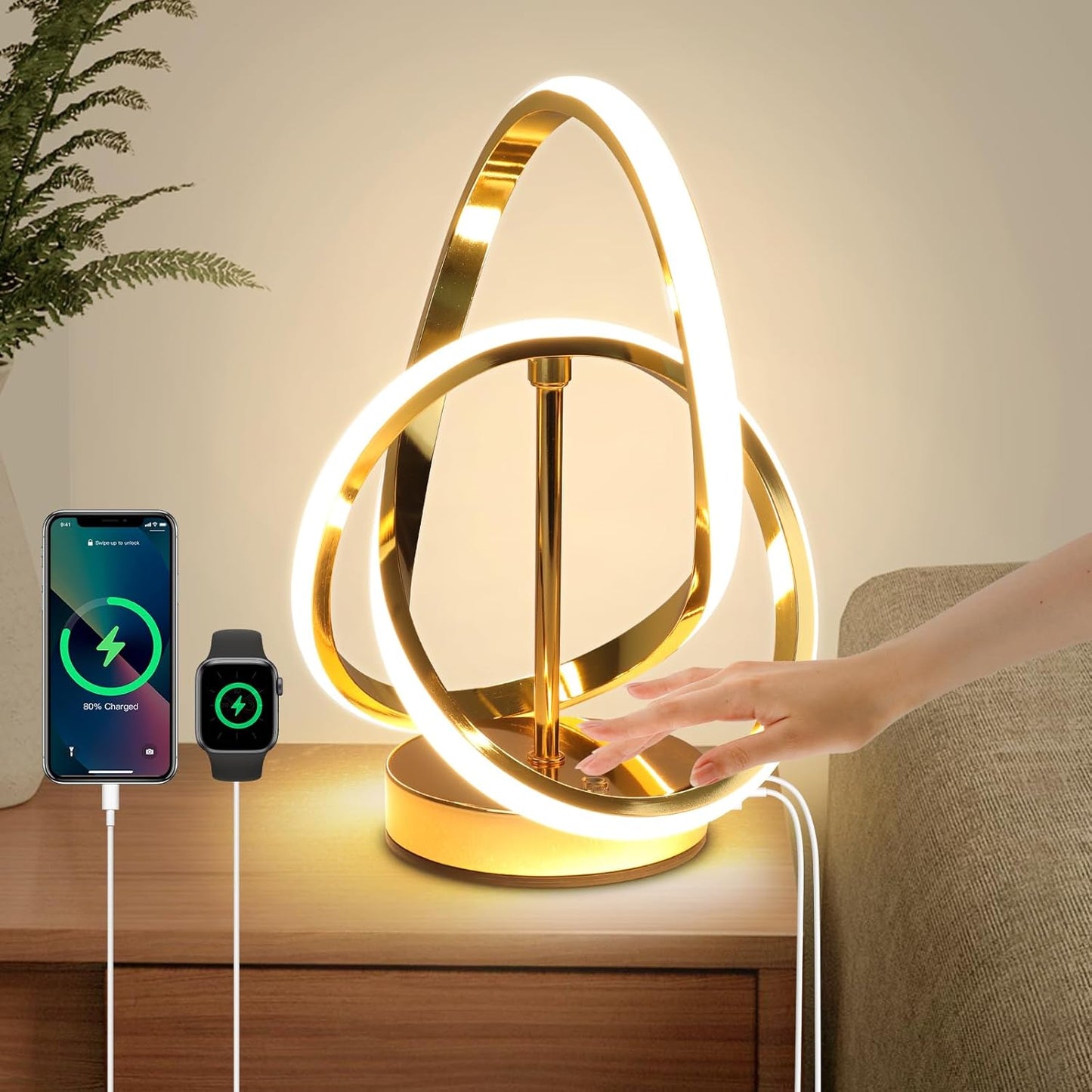 Elegant Spiral LED Lamp