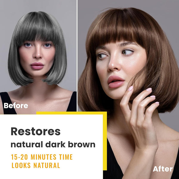 Easy Dark Brown Hair Dye Shampoo