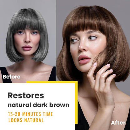 Easy Dark Brown Hair Dye Shampoo