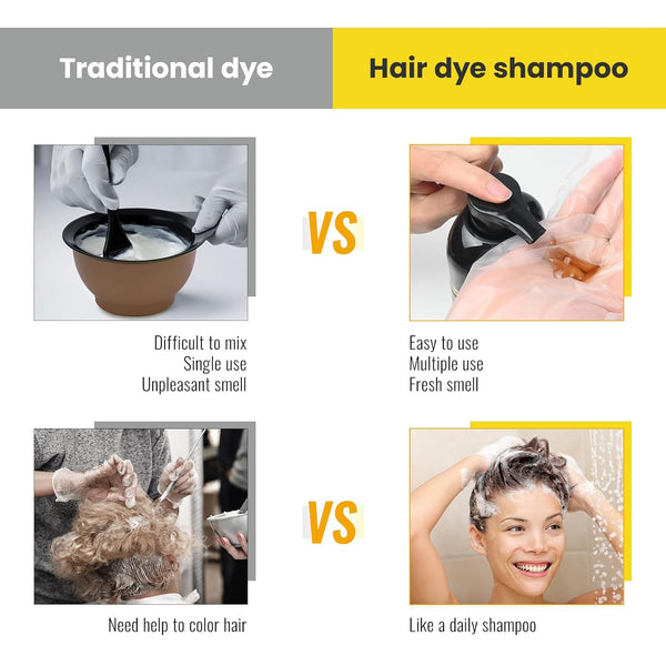 Easy Dark Brown Hair Dye Shampoo