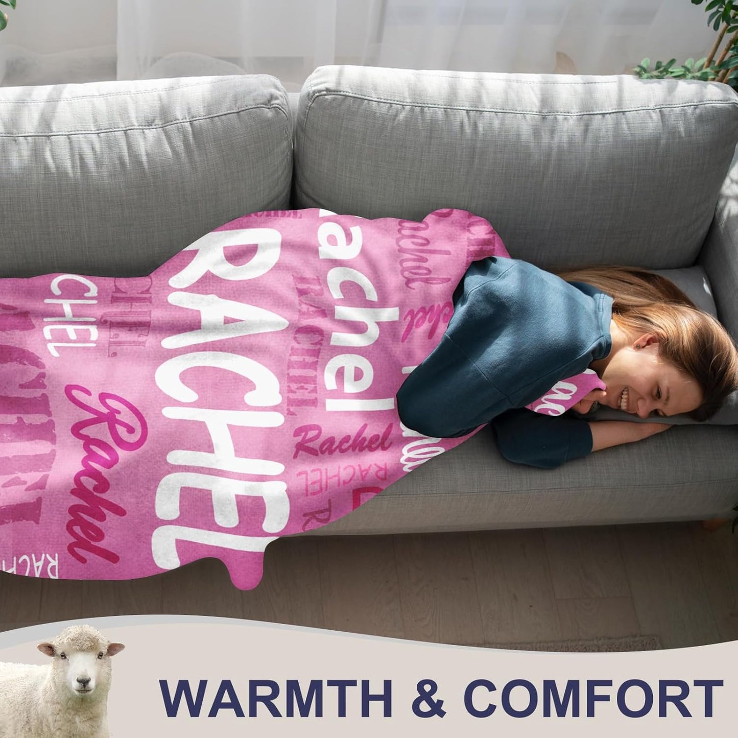 Custom Cozy Name Blanket