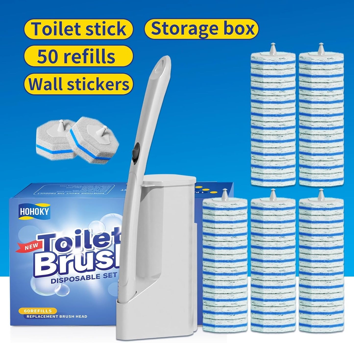 Easy Clean Toilet Wand Kit