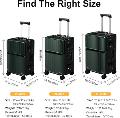Chic Spinner Carry-On Luggage