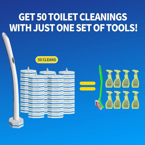 Easy Clean Toilet Wand Kit