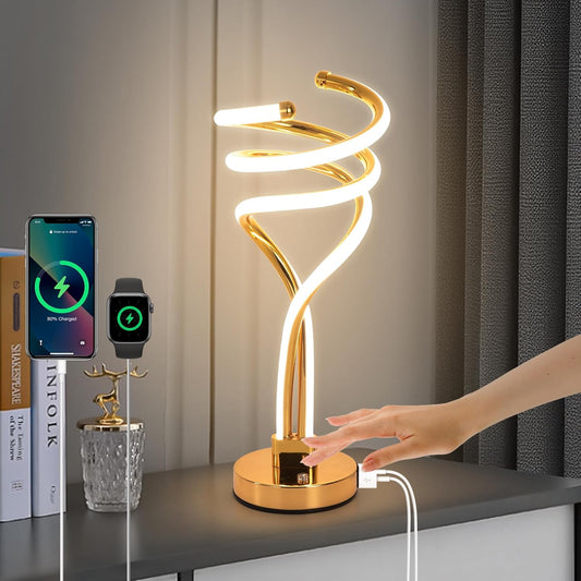 Golden Glow Touch Lamp
