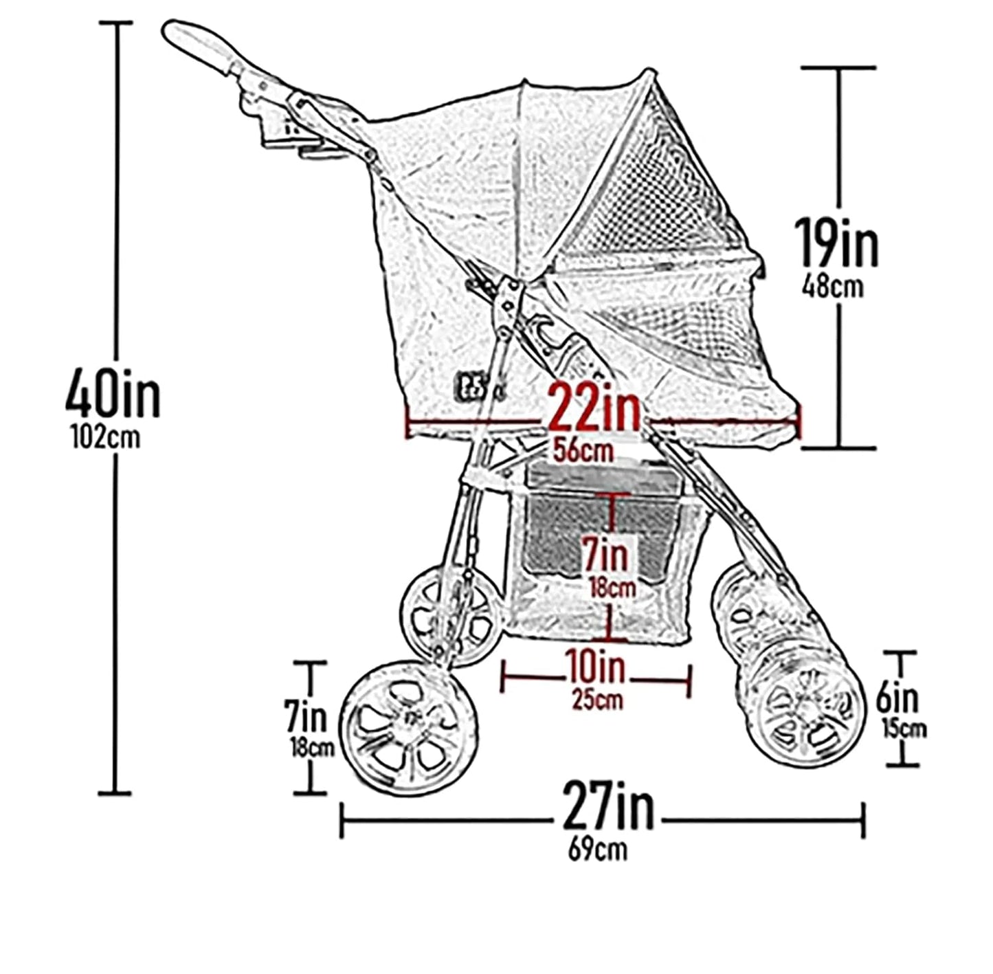 Happy Trails Lite Pet Stroller