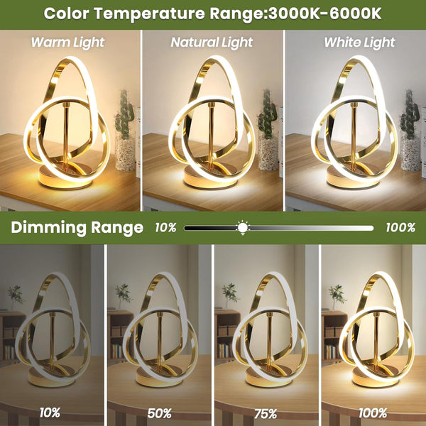 Elegant Spiral LED Lamp