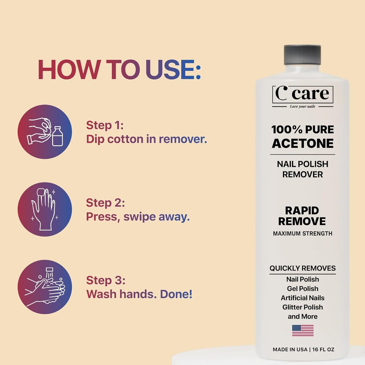 Pure Acetone Nail Remover