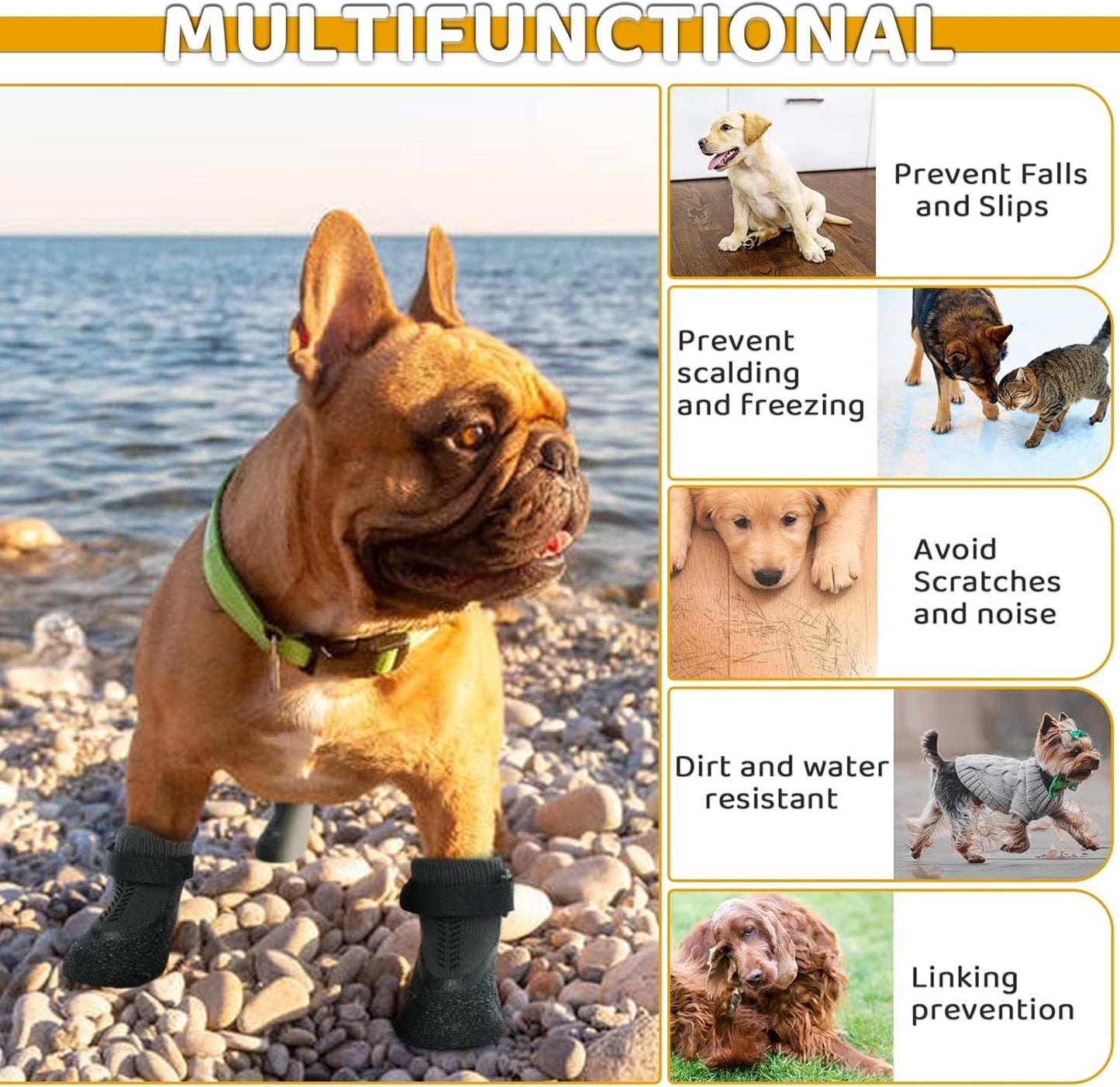 Cozy Anti-Slip Dog Socks