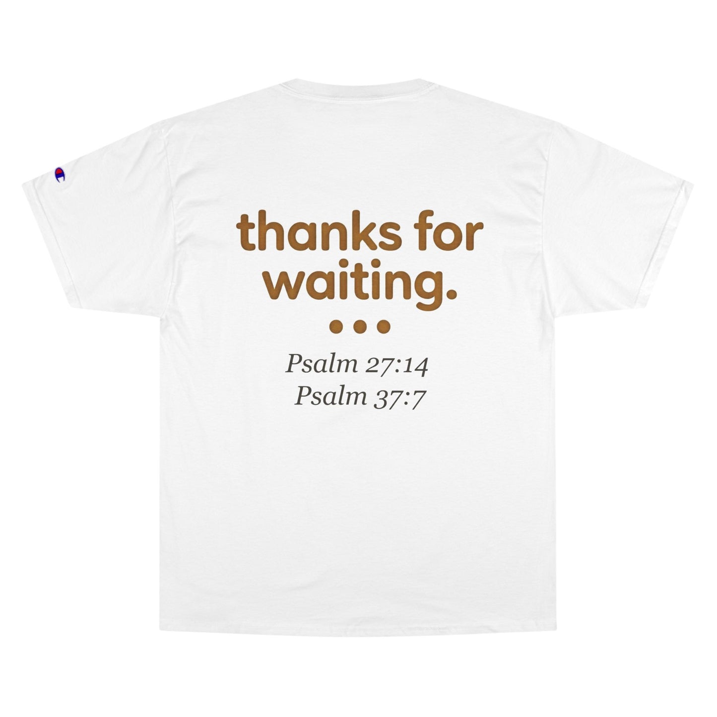 Christian T-Shirt — "God Says" Isaiah 40:31 / Back Psalm 27:14 & 37:7 Inspirational Tee