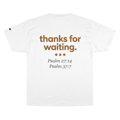 Christian T-Shirt — "God Says" Isaiah 40:31 / Back Psalm 27:14 & 37:7 Inspirational Tee