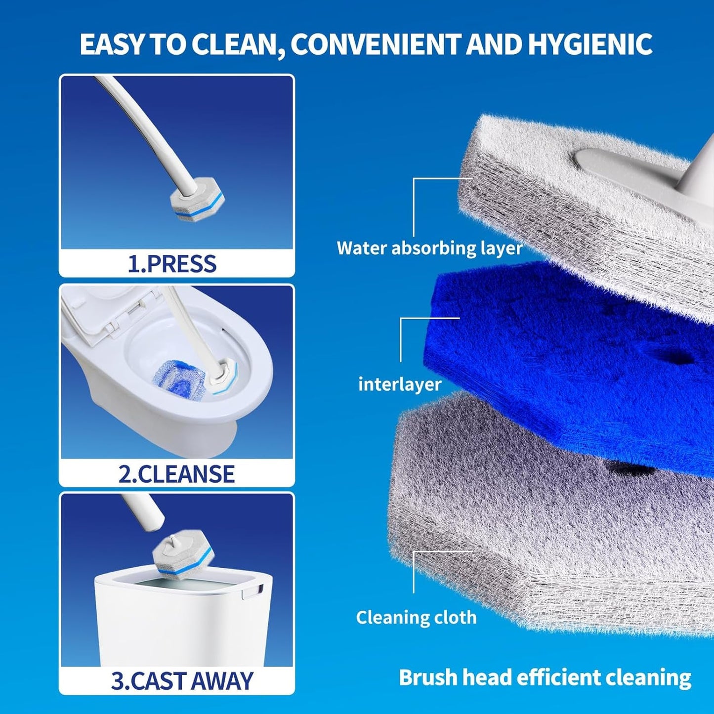 Easy Clean Toilet Wand Kit