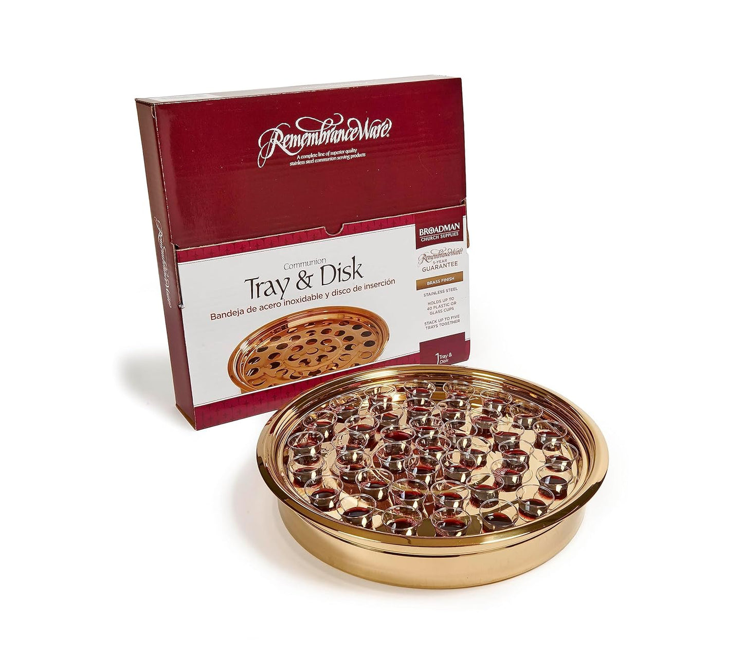 Elegant Brass Communion Tray