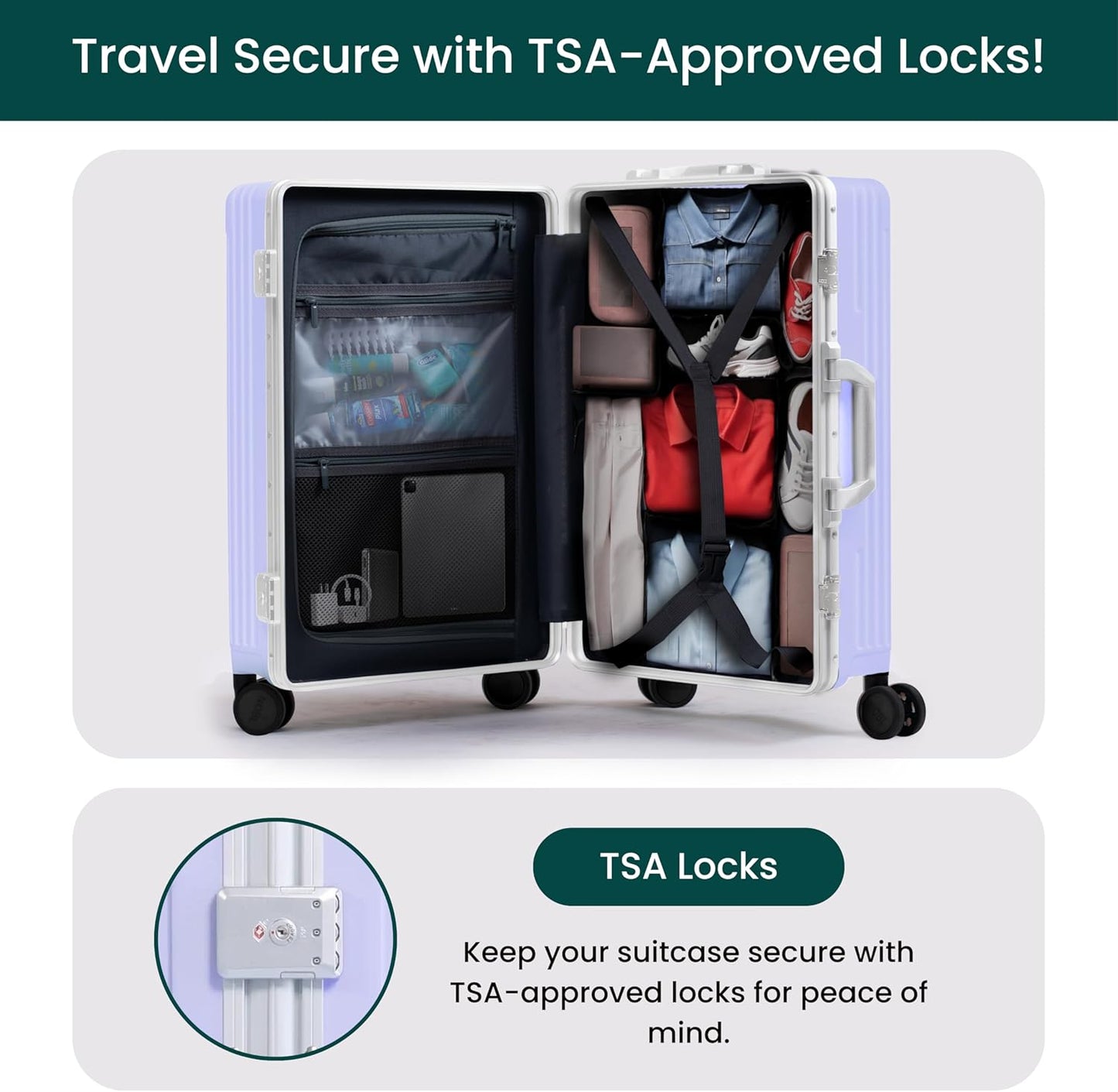 Lavender Spinner Carry-On