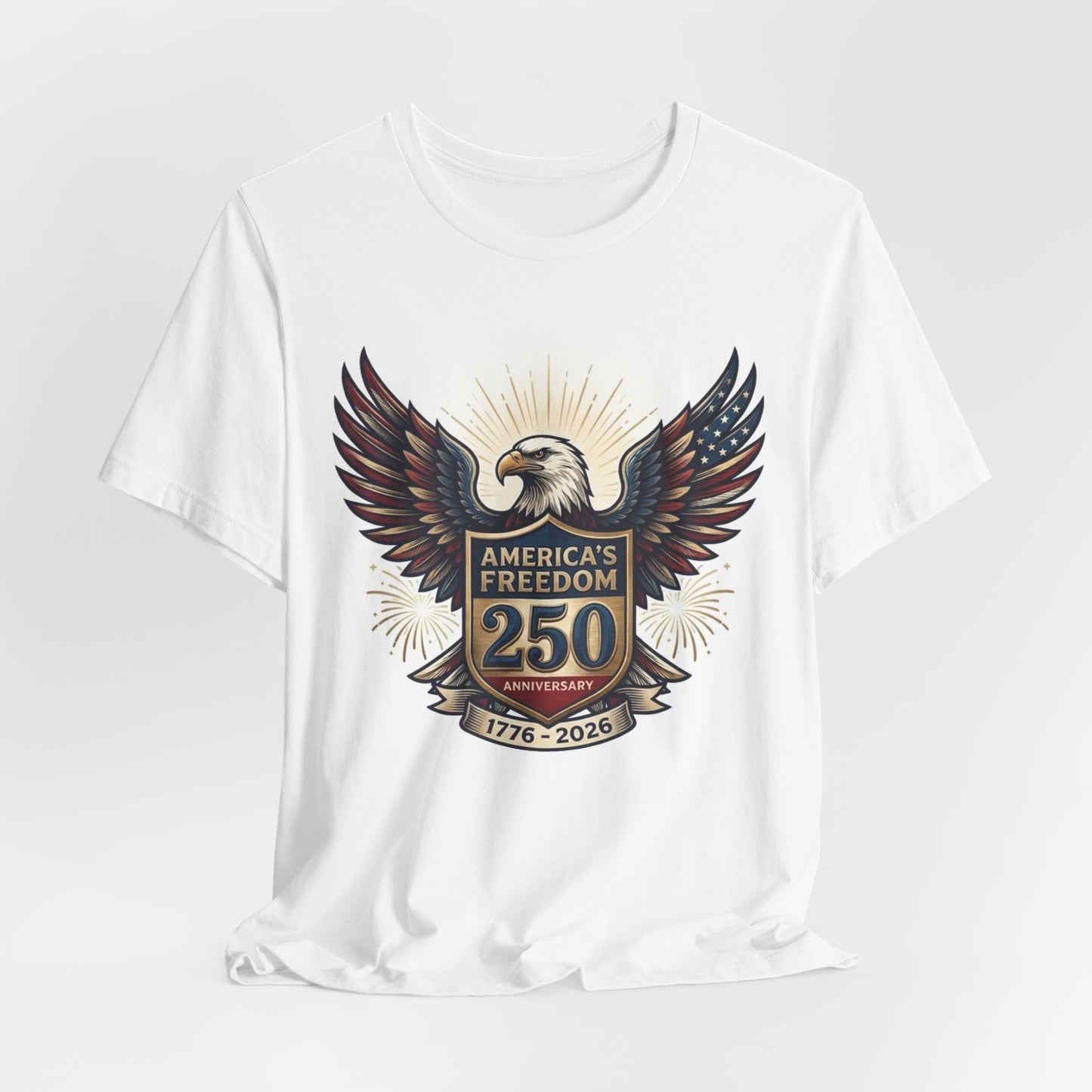 America's Freedom 250 Eagle T-Shirt — 1776–2026 Bicentennial Celebration Tee