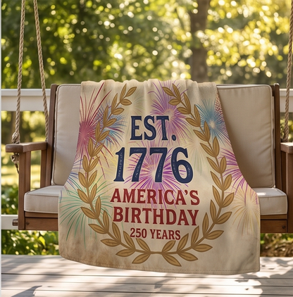Flag — EST. 1776 America’s Birthday Double-Sided Flag (250 Years)