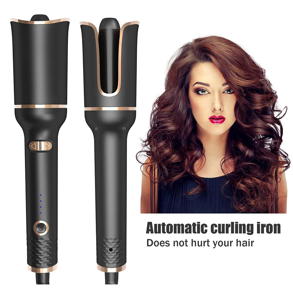 Auto Rotating Hair Curler Air Curler Spin Curl Ceramic Curling Iron Automatic Curling Wand Electric Hair Waver Iron Styler