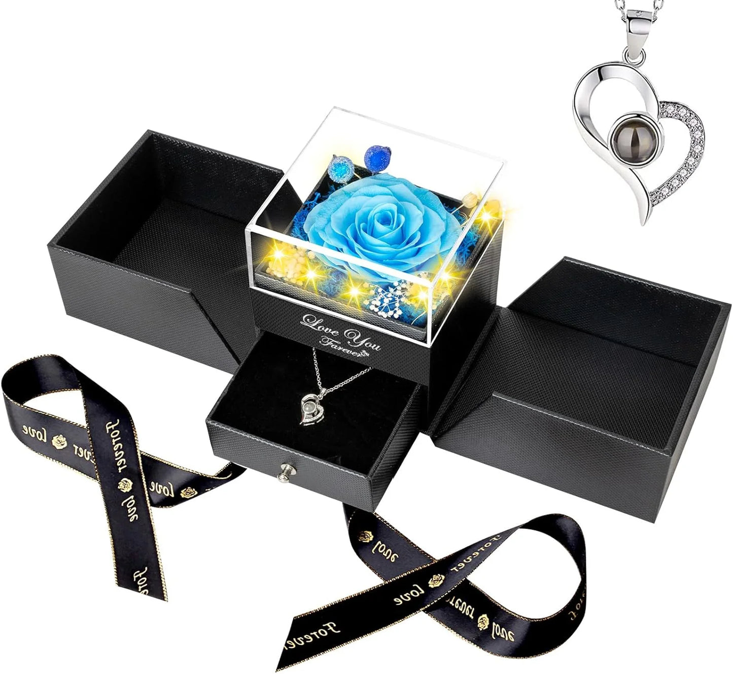 Eternal Flower Real Flowers  Rose Preserved Rose Flower Rose Gift for Mom Girlfriend on Christmas Valentine's Day Gift