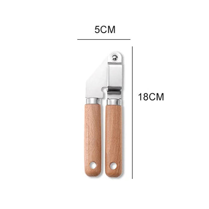 Kitchen Gadget Set Wooden Handle Stainless Steel Utensils Can Opener Peeler Garlic Press Cheese Grater Whisk Kitchen Accessories