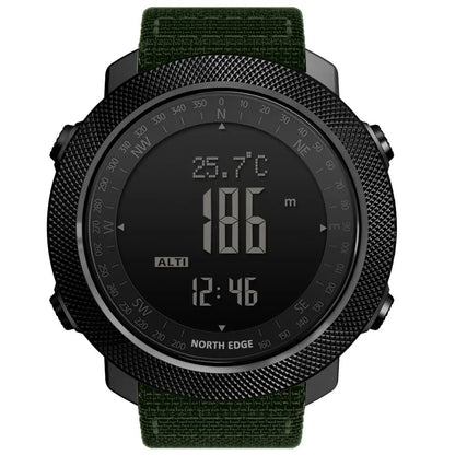 NORTH EDGE Men's Sport Digital Watch Hours Running Swimming Military Army Watches Altimeter Barometer Compass waterproof 50m