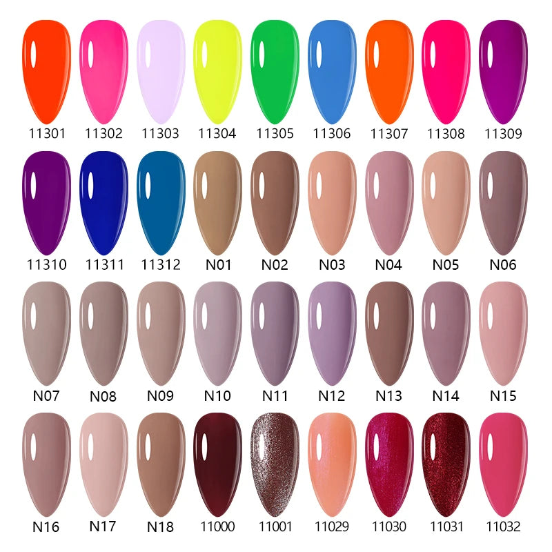 NAILCO 15ml Gel Nail Polish Nude Pink Gellak Color Series Gel Lacquer Set For Nails Glitter UV Nail Art LED Flower Gel Varnishes
