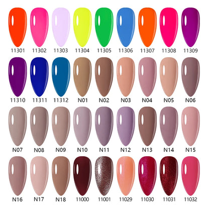NAILCO 15ml Gel Nail Polish Nude Pink Gellak Color Series Gel Lacquer Set For Nails Glitter UV Nail Art LED Flower Gel Varnishes