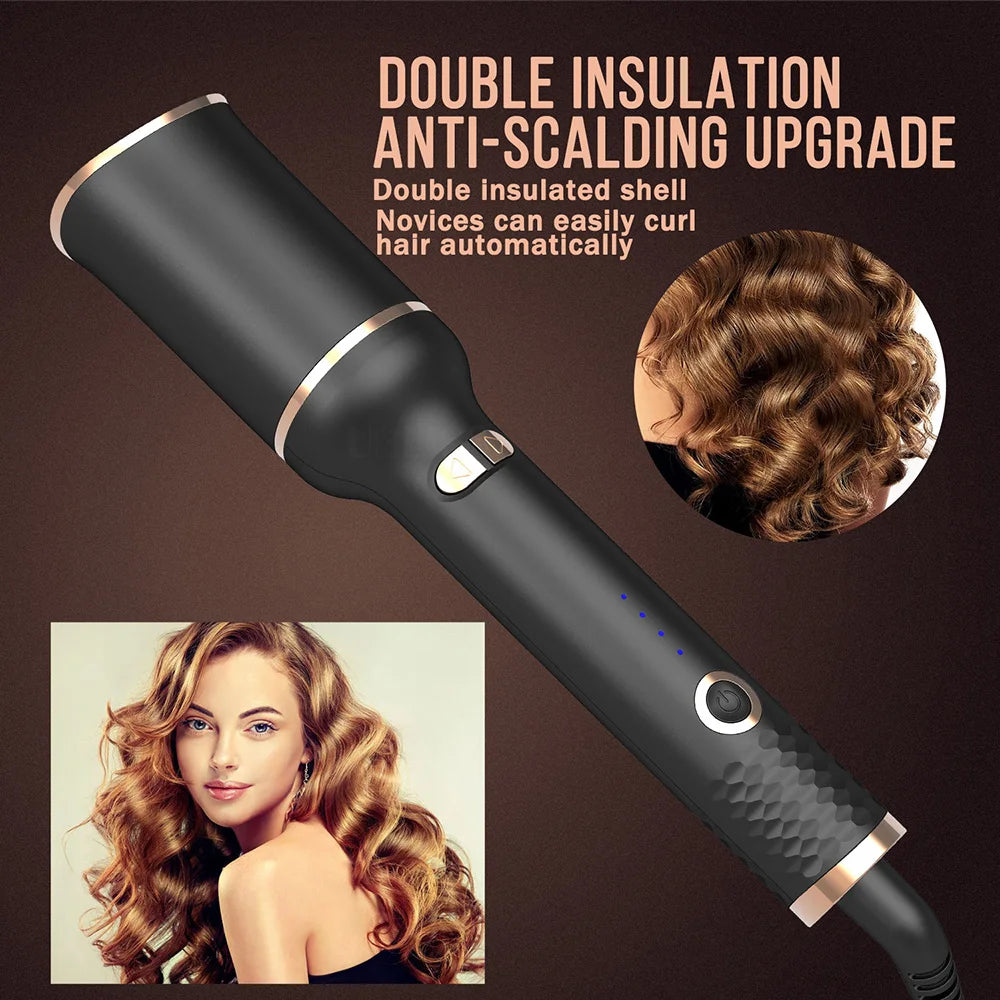 Auto Rotating Hair Curler Air Curler Spin Curl Ceramic Curling Iron Automatic Curling Wand Electric Hair Waver Iron Styler