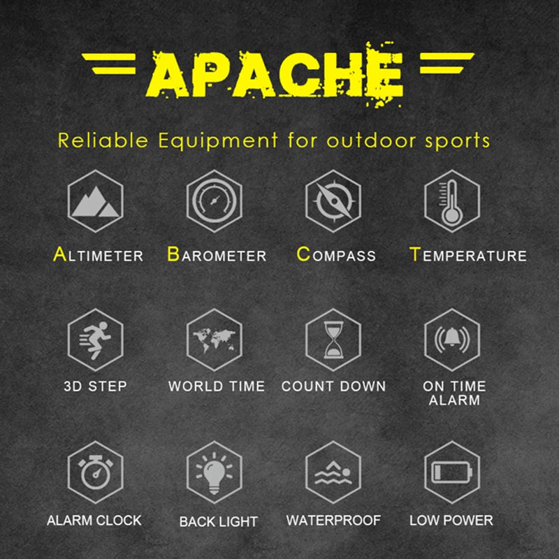 NORTH EDGE Men's Sport Digital Watch Hours Running Swimming Military Army Watches Altimeter Barometer Compass waterproof 50m