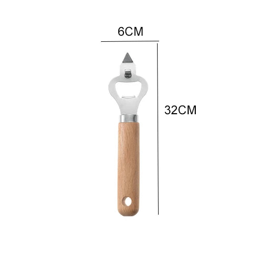 Kitchen Gadget Set Wooden Handle Stainless Steel Utensils Can Opener Peeler Garlic Press Cheese Grater Whisk Kitchen Accessories
