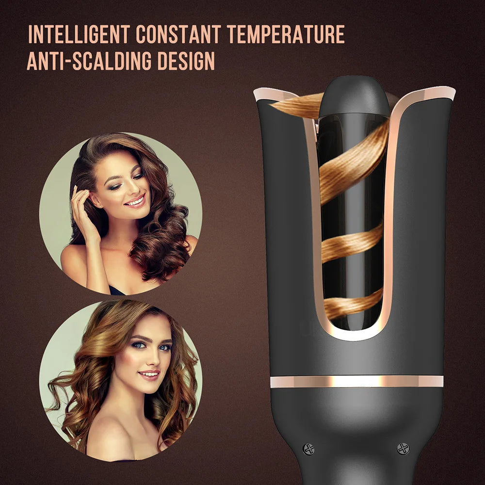 Auto Rotating Hair Curler Air Curler Spin Curl Ceramic Curling Iron Automatic Curling Wand Electric Hair Waver Iron Styler