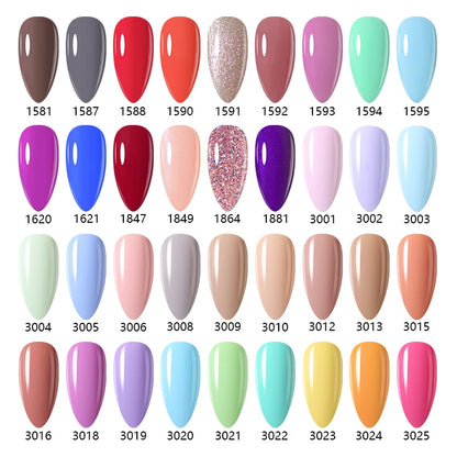 NAILCO 15ml Gel Nail Polish Nude Pink Gellak Color Series Gel Lacquer Set For Nails Glitter UV Nail Art LED Flower Gel Varnishes