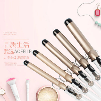 Temperature Setting Electric Hair Curler Long Curling Tong Wand 9-38mm Professional Hair Curling Iron LCD Screen