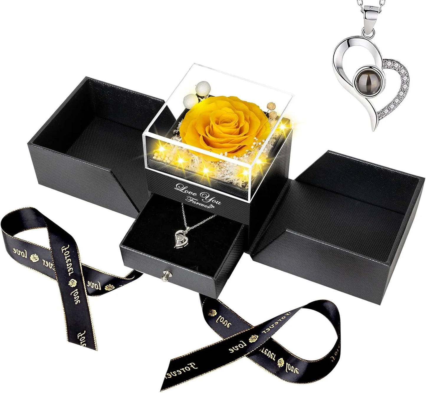Eternal Flower Real Flowers  Rose Preserved Rose Flower Rose Gift for Mom Girlfriend on Christmas Valentine's Day Gift